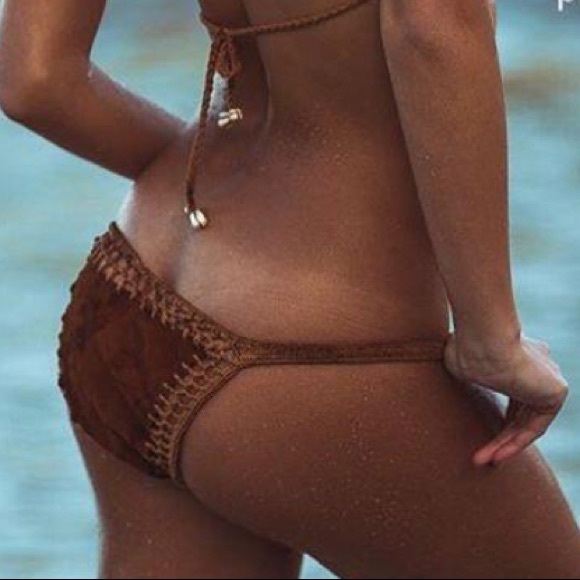 Suede Leather bikinis (set 2 bikinis- 4pcs) - Picture 5 of 6